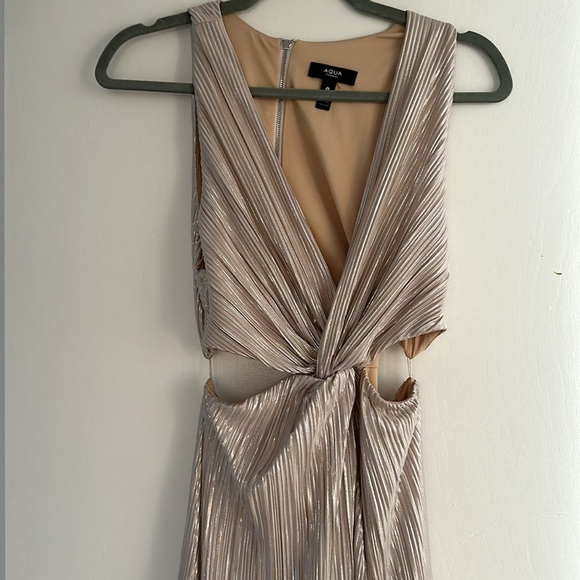 Aqua champagne/gold wedding guest dress size small - Picture 5 of 7